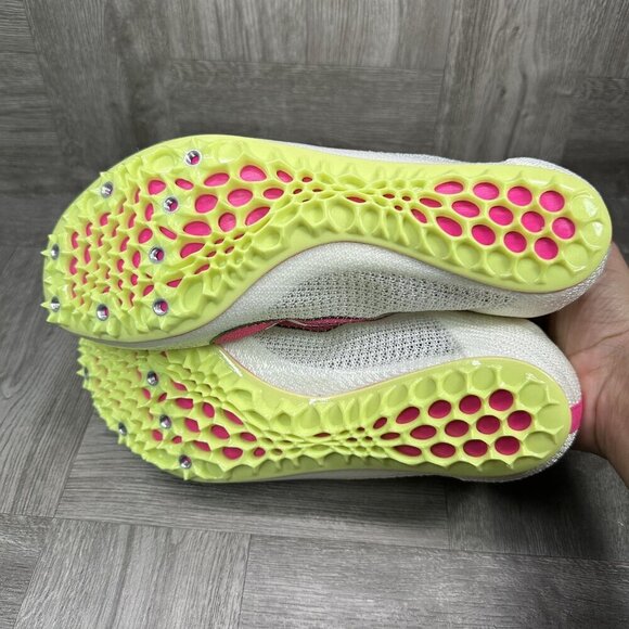 Nike Zoom Rival Sprint Track and Field Cleats Men's size 9.5 White Hot Pink Runn - Picture 7 of 8